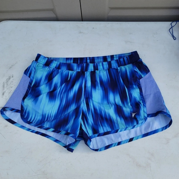 Old Navy Active Shorts Women Medium Blue Semi Fitted Lined Drawstring Running XS - Picture 1 of 8